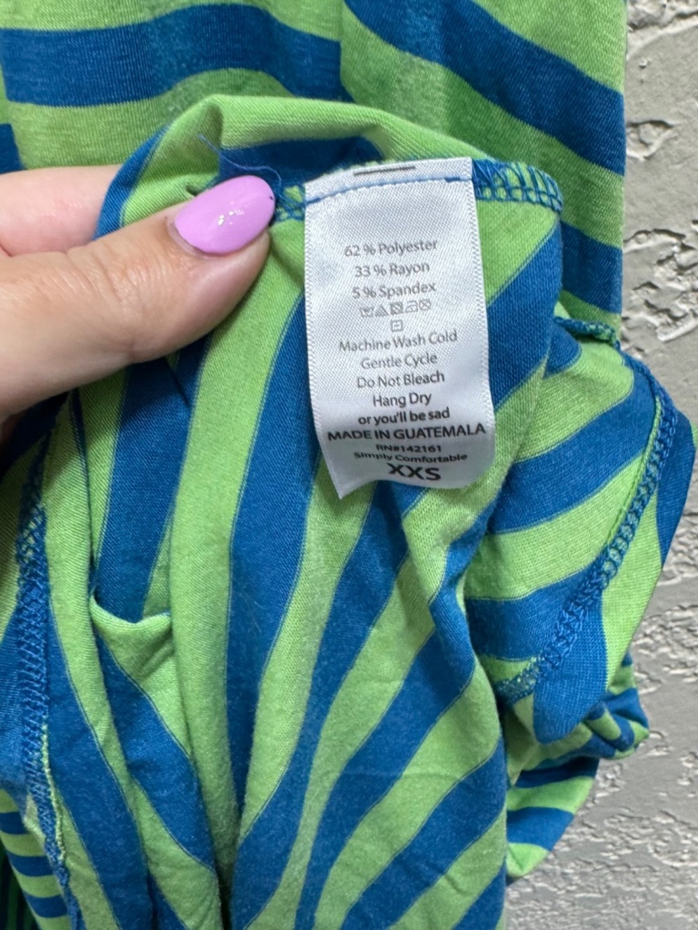 LuLaRoe XXS Blue Lime Green Striped Maxi Skirt Coastal Y2K Stretch Boho - Picture 5 of 8